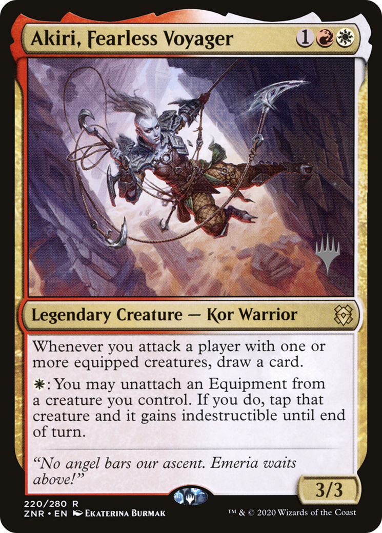 Akiri, Fearless Voyager (Promo Pack) [Zendikar Rising Promos]-1