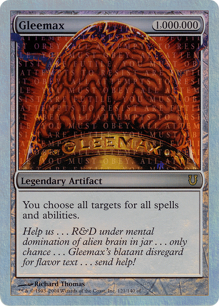 Gleemax (Alternate Foil) [Unhinged]-1