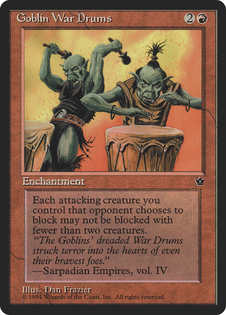 Goblin War Drums (Dan Frazier) [Fallen Empires]-1