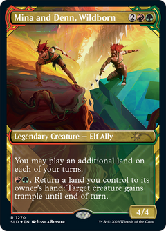 Mina and Denn, Wildborn (Halo Foil) [Secret Lair Drop Series]-1