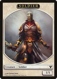 Soldier // Spirit Double-Sided Token [Modern Event Deck 2014 Tokens]-3