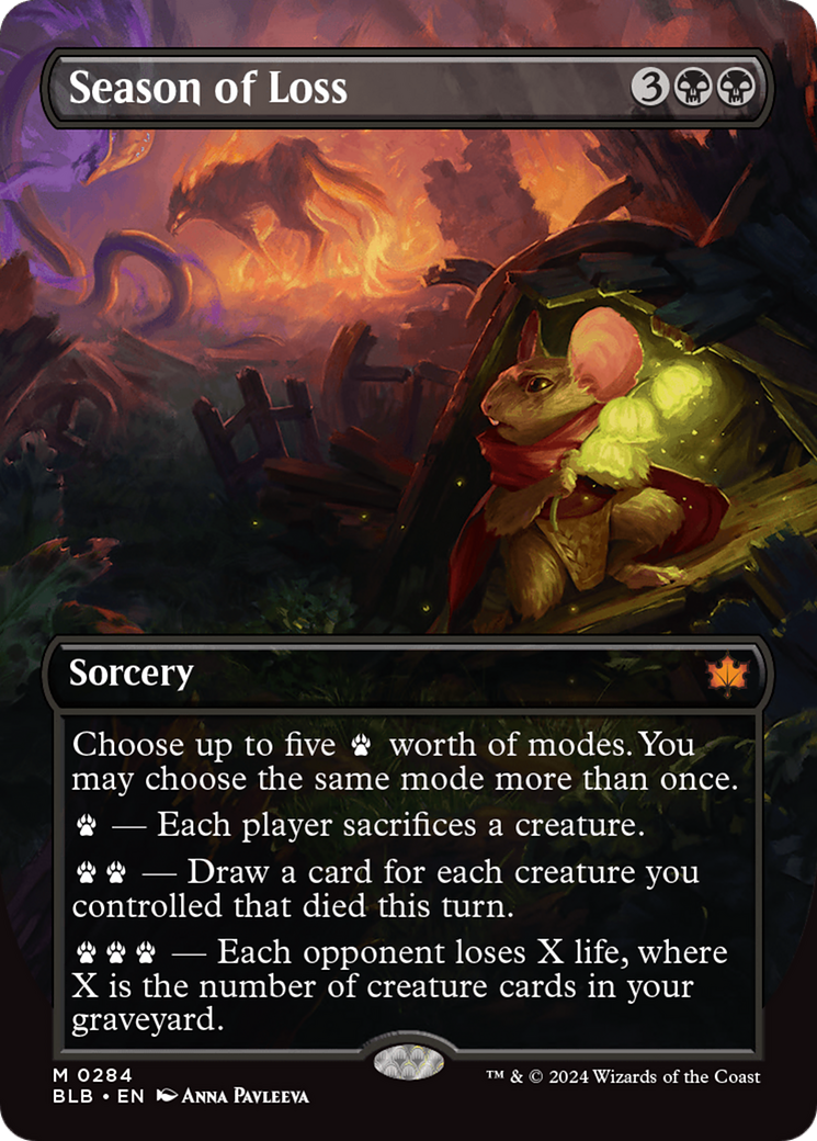 Season of Loss (Borderless) [Bloomburrow]-1