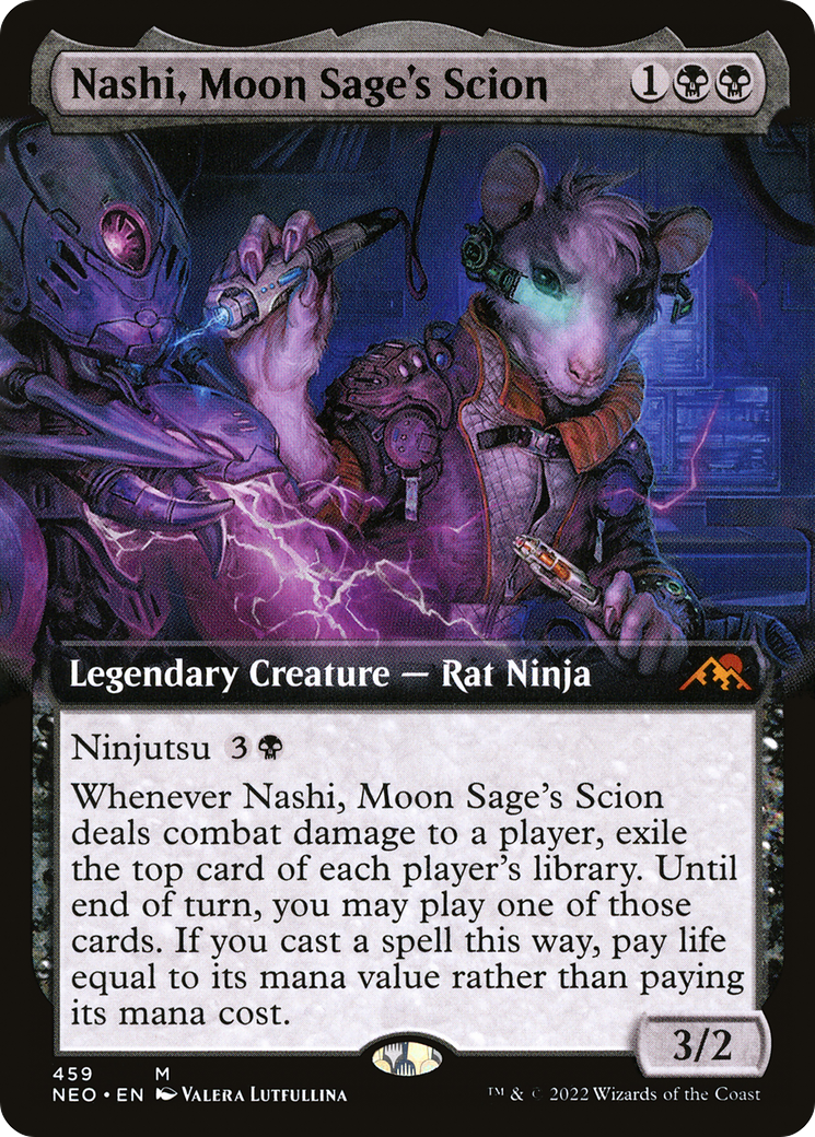 Nashi, Moon Sage's Scion (Extended Art) [Kamigawa: Neon Dynasty]-1