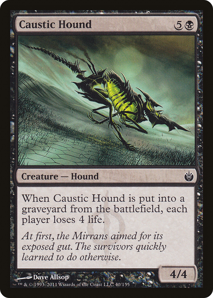 Caustic Hound [Mirrodin Besieged]-1