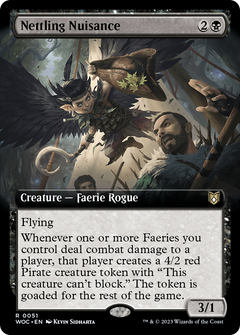 Nettling Nuisance (Extended Art) [Wilds of Eldraine Commander]-1