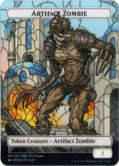 Artifact Zombie (PTBRO-003) - The Brothers' War Southeast Asia Tokens: (Full Art)-1