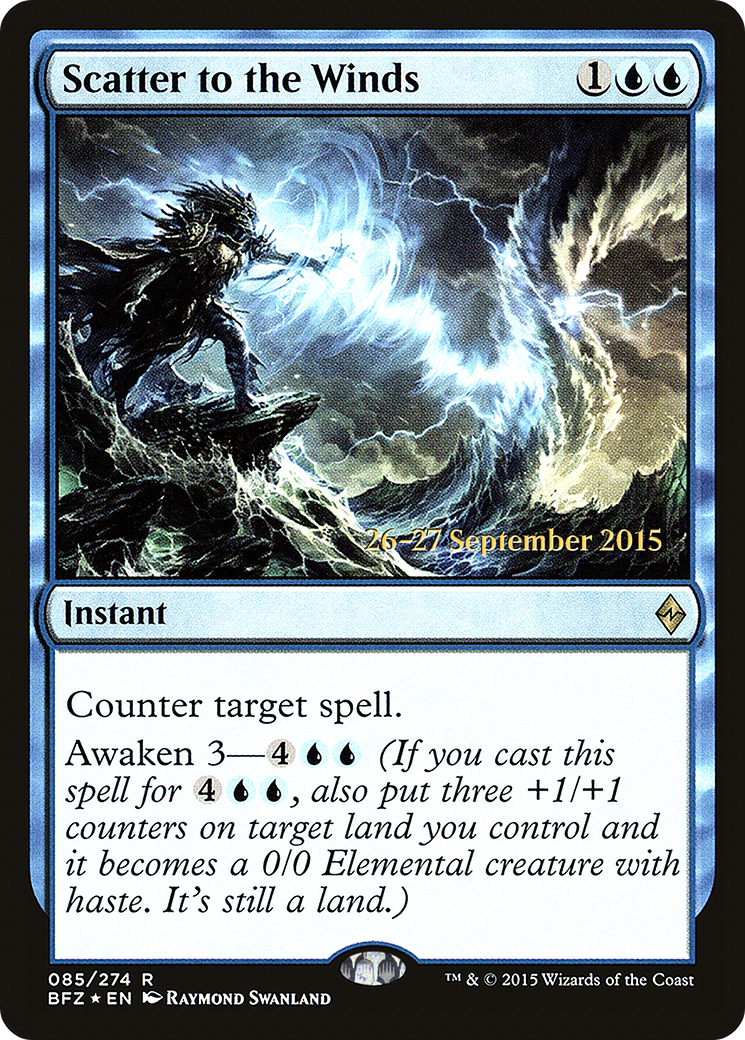 Scatter to the Winds [Battle for Zendikar Prerelease Promos]-1