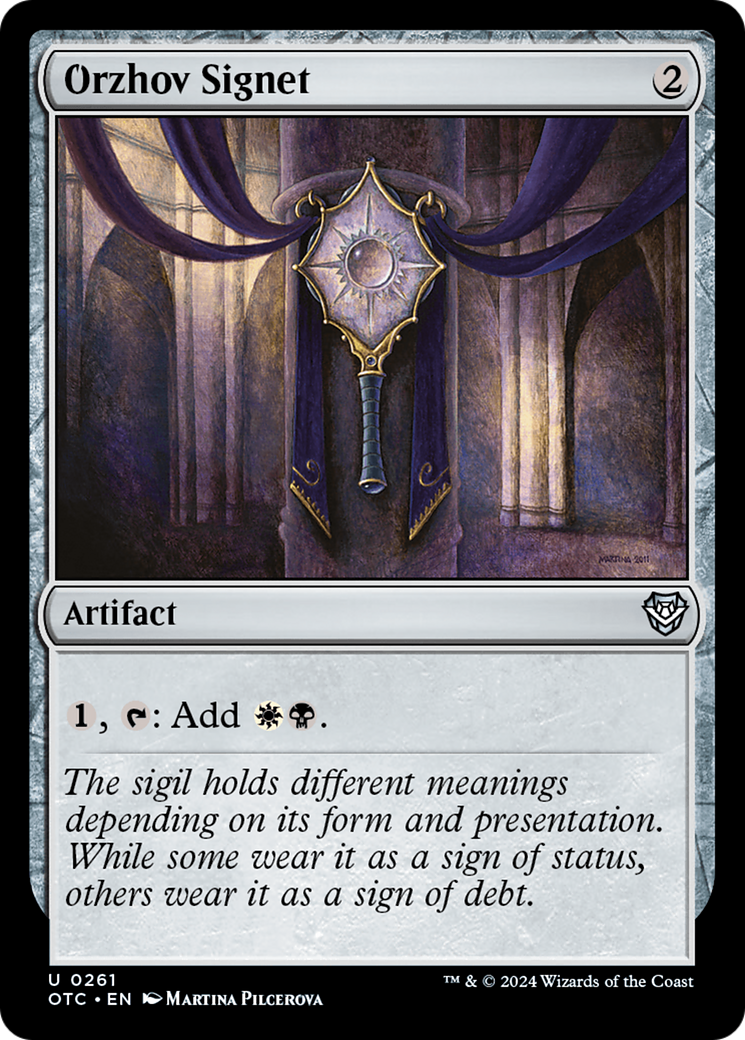 Orzhov Signet [Outlaws of Thunder Junction Commander]-1