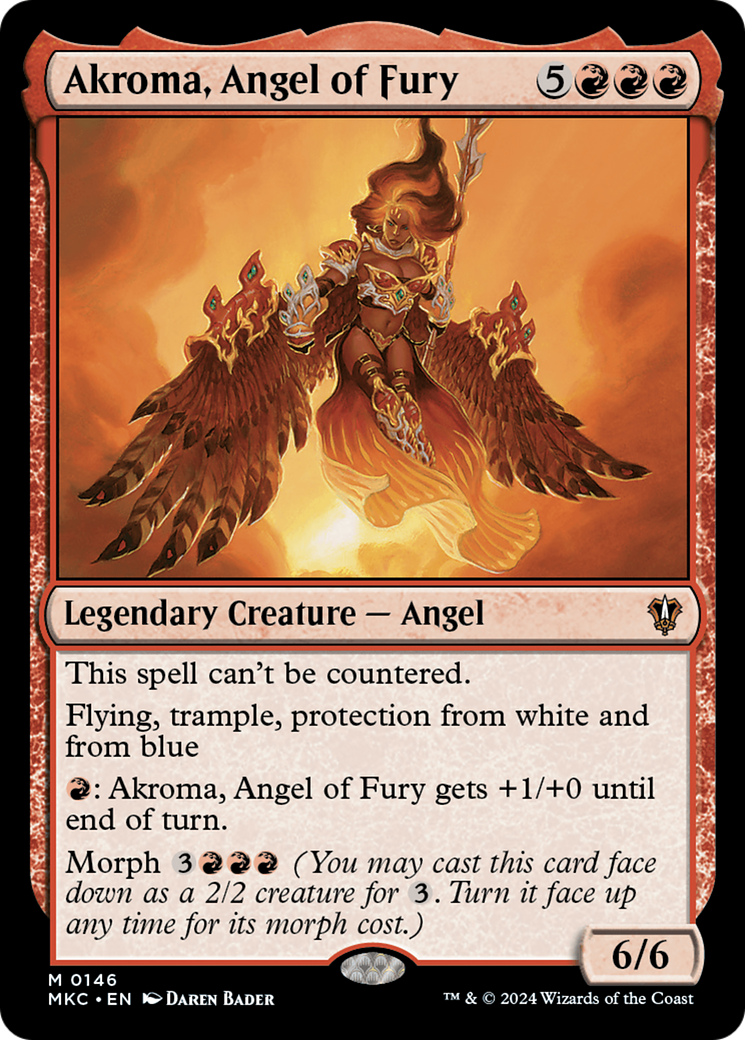 Akroma, Angel of Fury [Murders at Karlov Manor Commander]-1