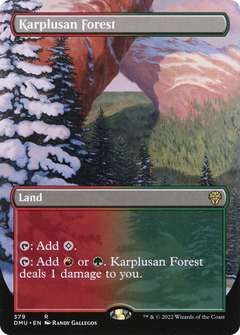 Karplusan Forest (Borderless Alternate Art) [Dominaria United]-1