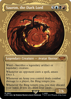 Sauron, the Dark Lord (Showcase) (Surge Foil) [The Lord of the Rings: Tales of Middle-Earth]-1