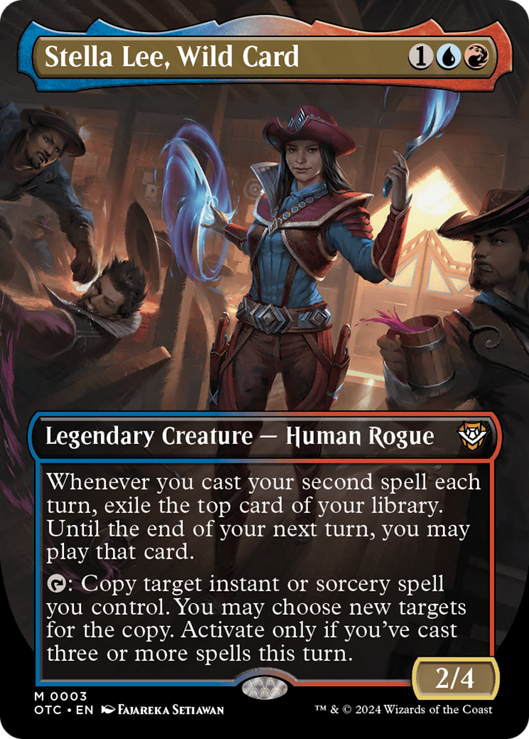 Stella Lee, Wild Card (Borderless) [Outlaws of Thunder Junction Commander]-1