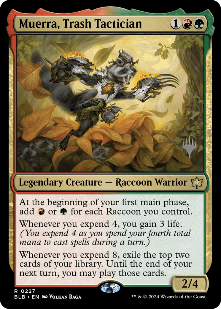 Muerra, Trash Tactician (Promo Pack) [Bloomburrow Promos]-1