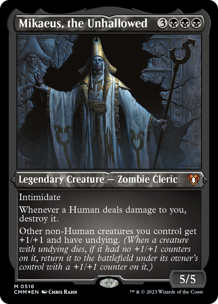 Mikaeus, the Unhallowed (Foil Etched) [Commander Masters]-1