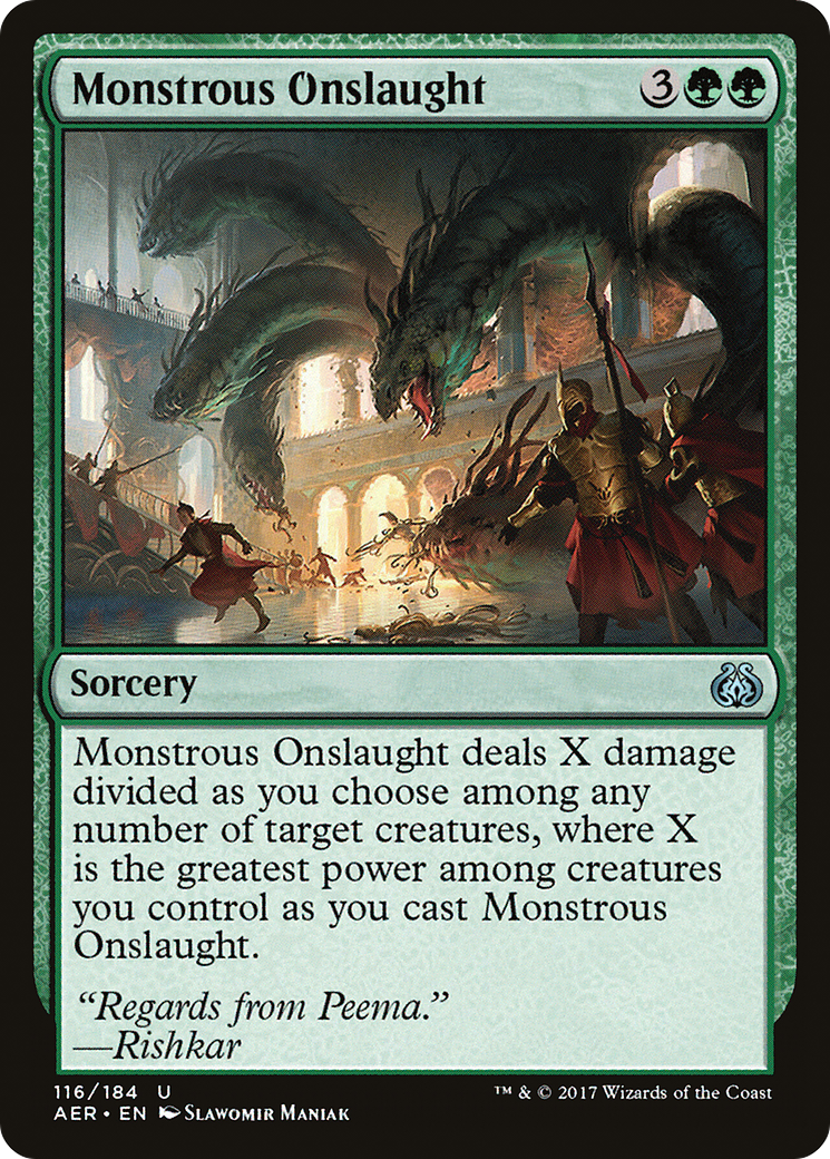 Monstrous Onslaught [Aether Revolt]-1