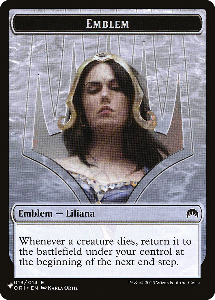 Liliana, Defiant Necromancer Emblem (PLST-TORI-13) - The List-1