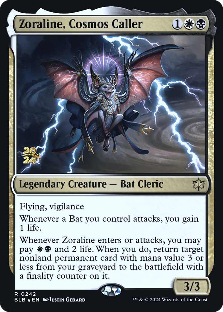 Zoraline, Cosmos Caller (PRE-242) - Bloomburrow Promos Foil-1