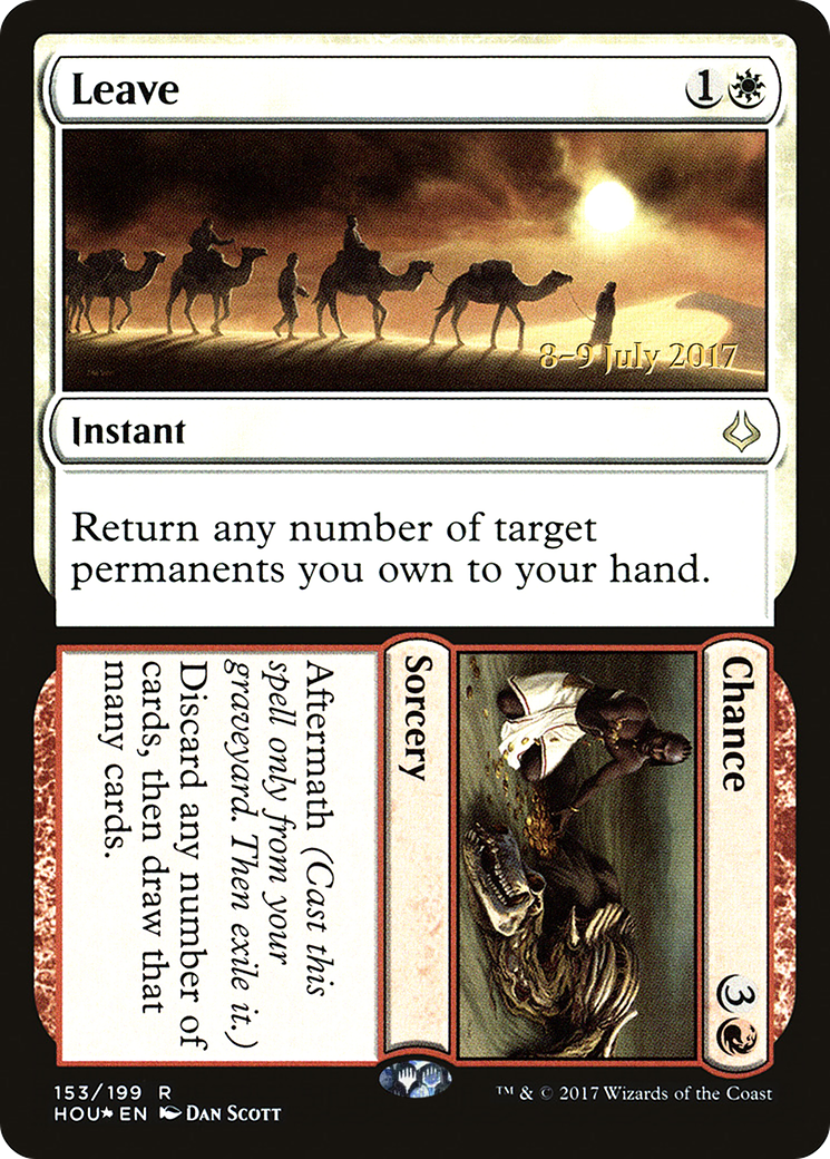 Leave // Chance [Hour of Devastation Prerelease Promos]-1