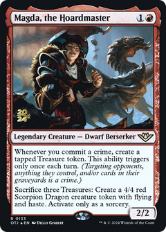 Magda, the Hoardmaster [Outlaws of Thunder Junction Prerelease Promos]-1