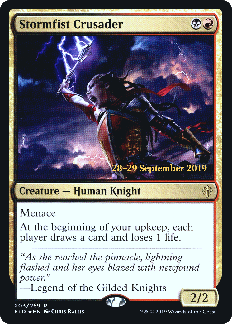 Stormfist Crusader [Throne of Eldraine Prerelease Promos]-1