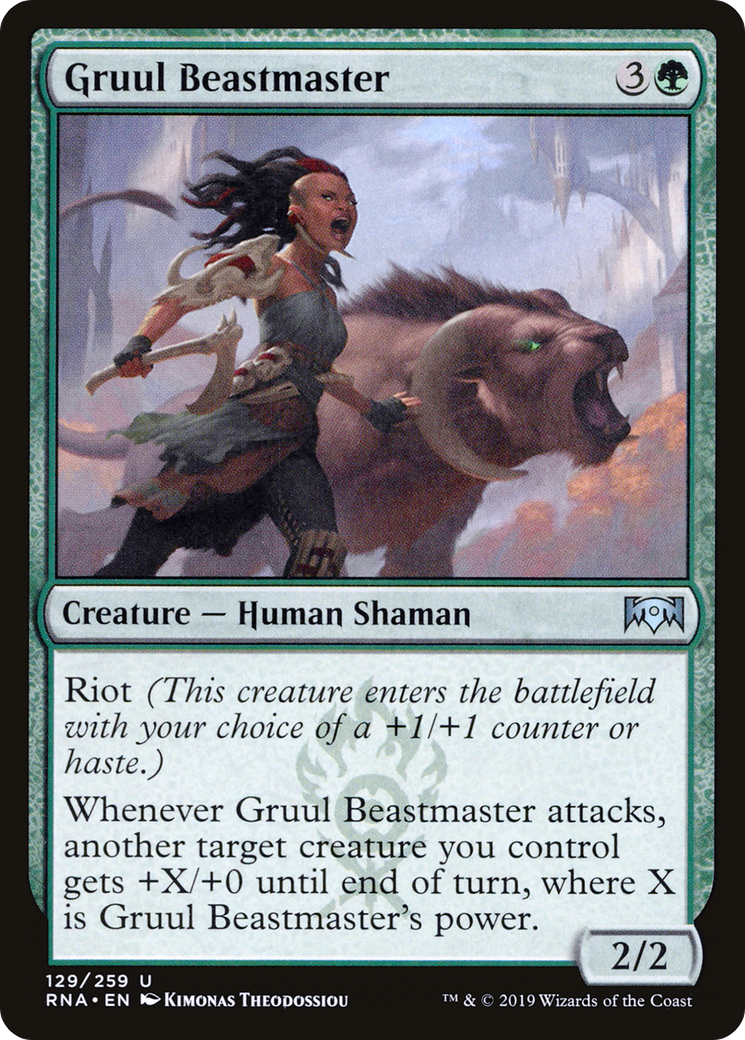 Gruul Beastmaster [Ravnica Allegiance]-1