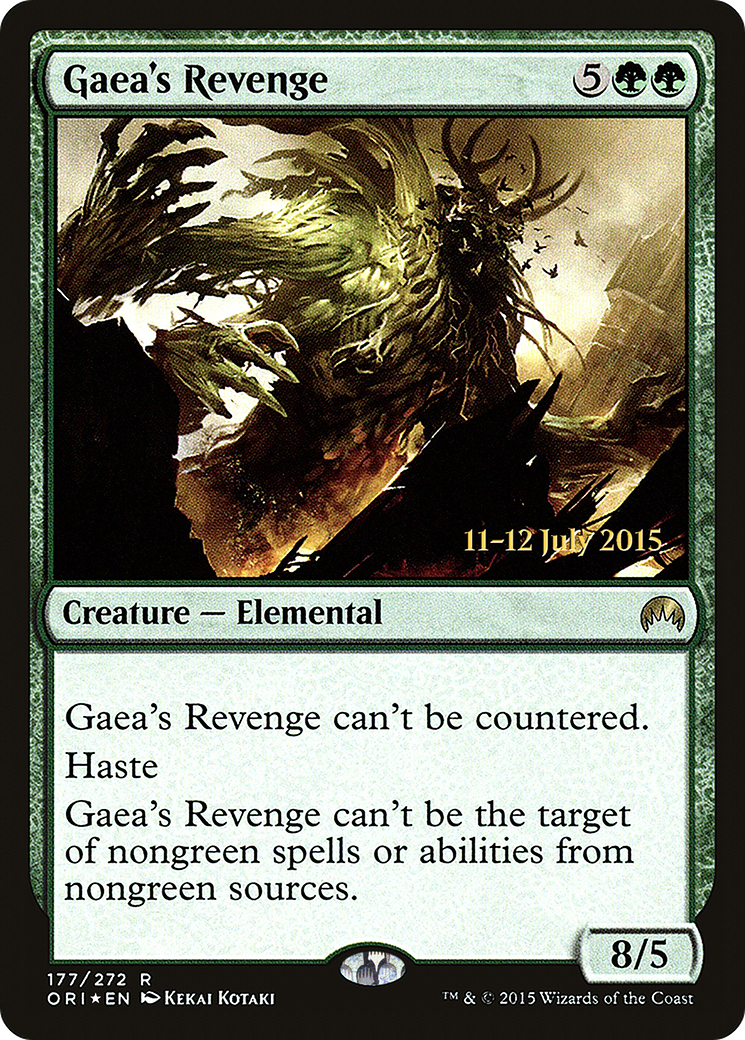 Gaea's Revenge [Magic Origins Prerelease Promos]-1