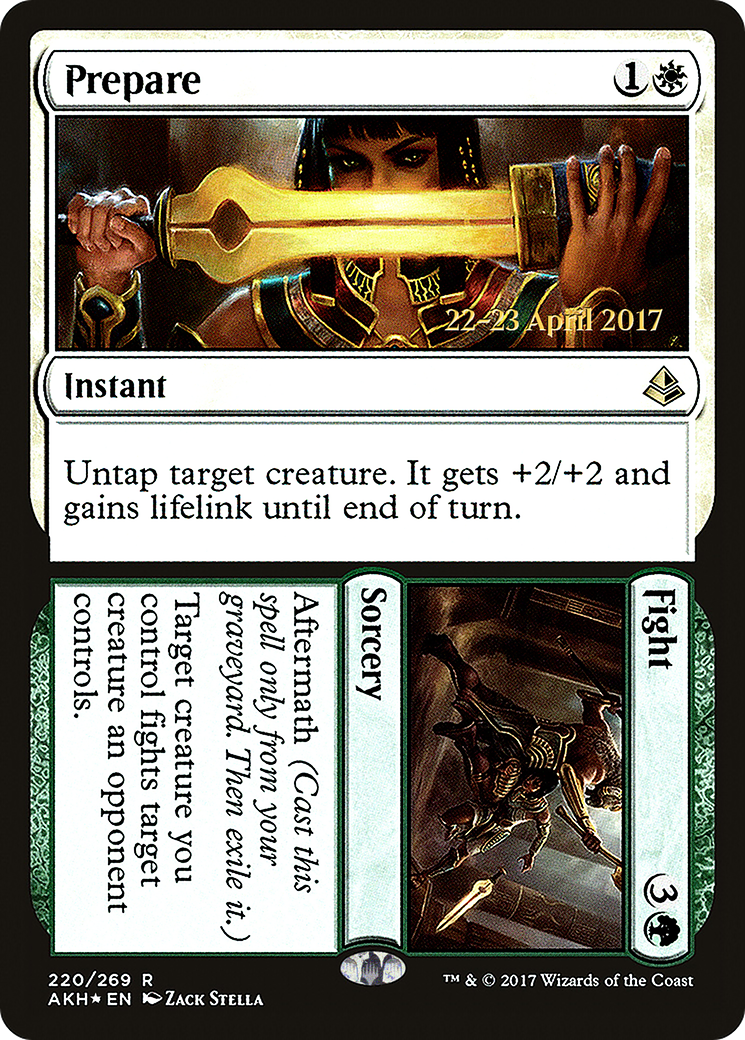 Prepare // Fight [Amonkhet Prerelease Promos]-1