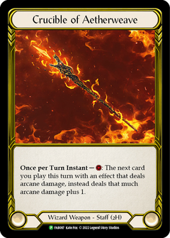 Crucible of Aetherweave (Golden) [FAB097] (Promo)  Cold Foil-1