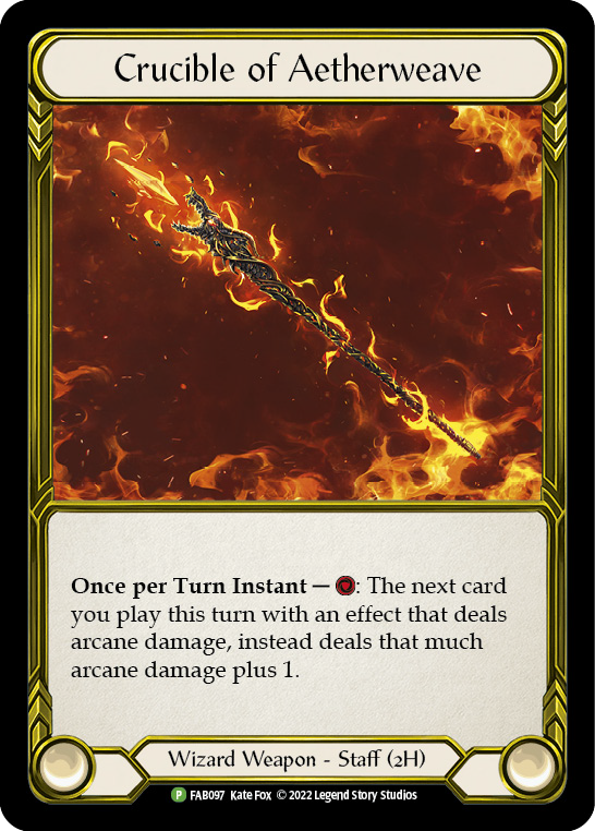 Crucible of Aetherweave (Golden) [FAB097] (Promo)  Cold Foil-1