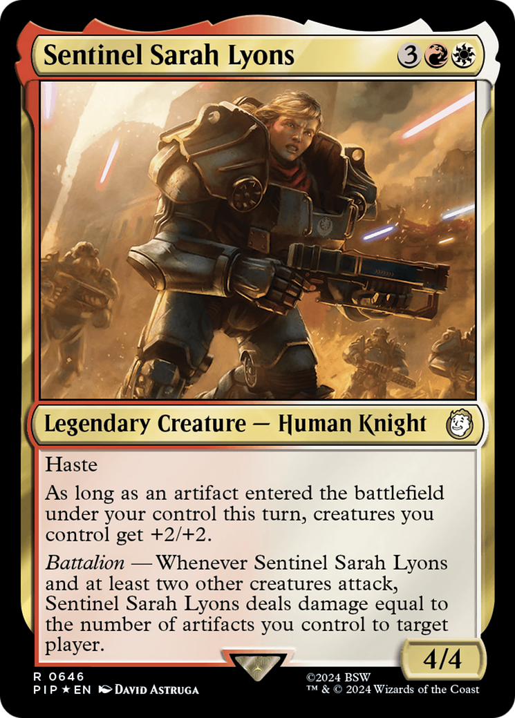 Sentinel Sarah Lyons (Surge Foil) [Fallout]-1