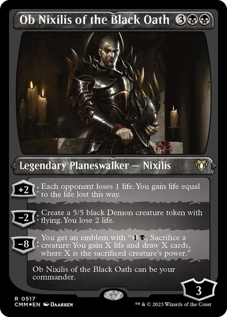 Ob Nixilis of the Black Oath (Foil Etched) [Commander Masters]-1
