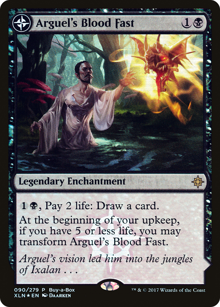 Arguel's Blood Fast // Temple of Aclazotz (Buy-A-Box) [Ixalan Treasure Chest]-4