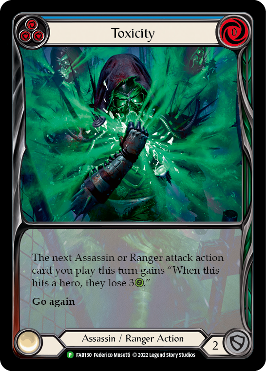 Toxicity (Blue) [FAB130] (Promo)  Rainbow Foil-1
