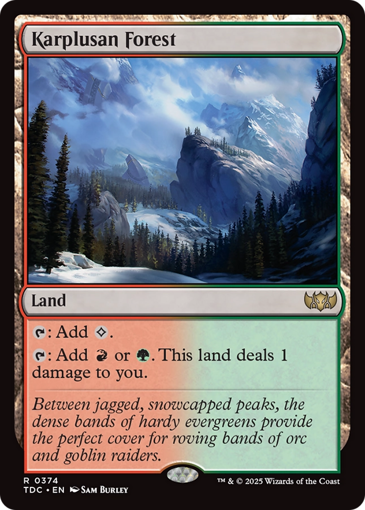 Karplusan Forest [Tarkir: Dragonstorm Commander]-1