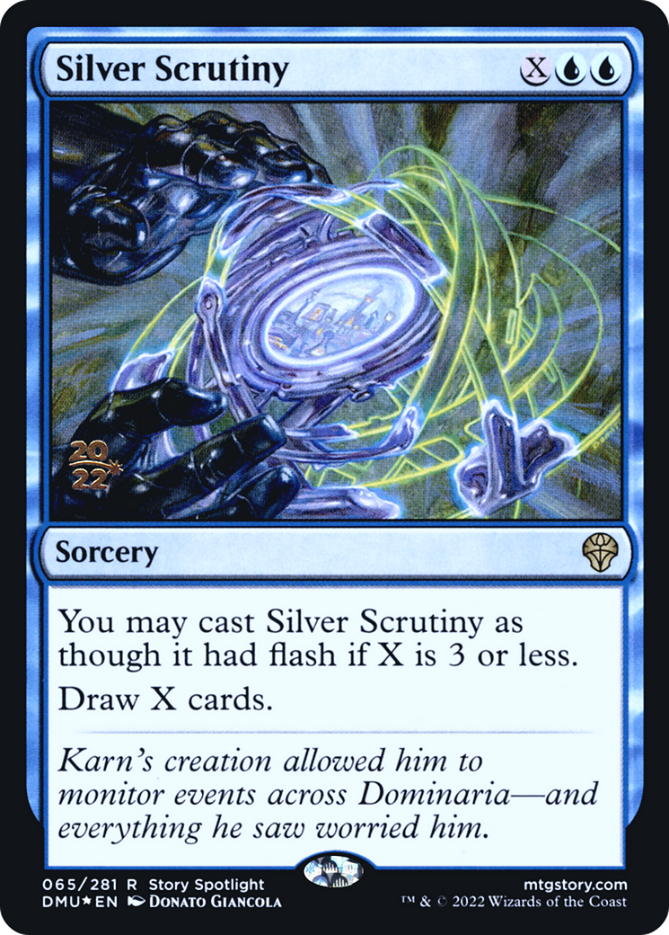Silver Scrutiny [Dominaria United Prerelease Promos]-1