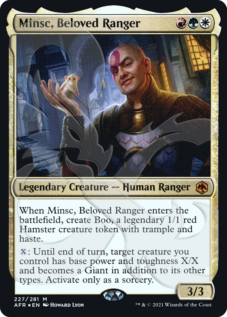 Minsc, Beloved Ranger (Ampersand Promo) [Dungeons & Dragons: Adventures in the Forgotten Realms Promos]-1