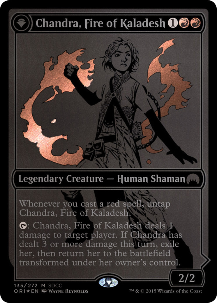 Chandra, Fire of Kaladesh // Chandra, Roaring Flame [San Diego Comic-Con 2015]-3
