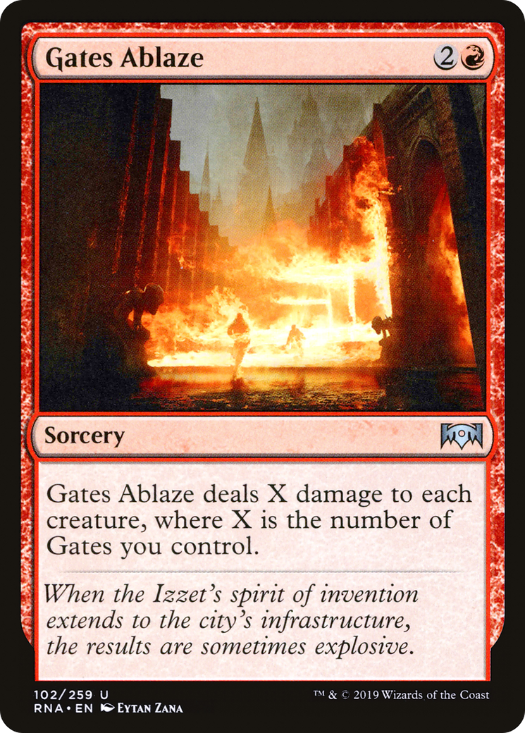 Gates Ablaze [Ravnica Allegiance]-1