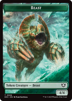 Beast (0006) // Elemental (0008) Double-Sided Token [Edge of Eternities Commander Tokens]-1