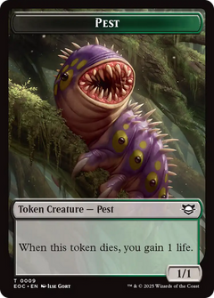 Copy // Pest Double-Sided Token [Edge of Eternities Commander Tokens]-2