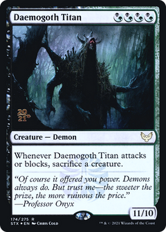 Daemogoth Titan [Strixhaven: School of Mages Prerelease Promos]-1