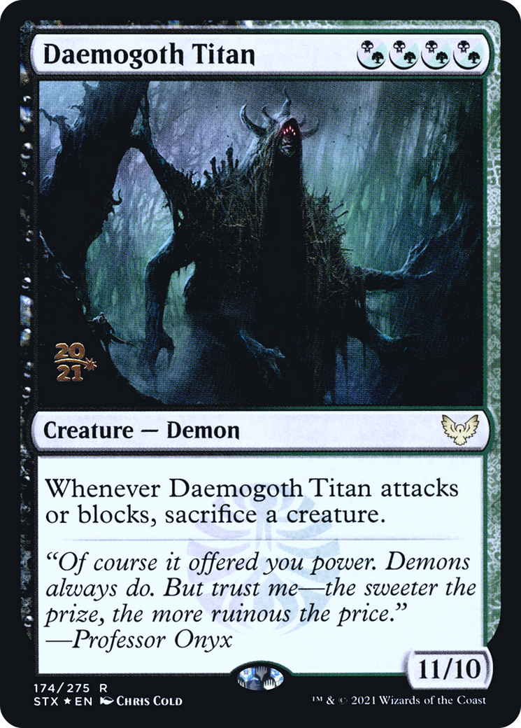 Daemogoth Titan [Strixhaven: School of Mages Prerelease Promos]-1