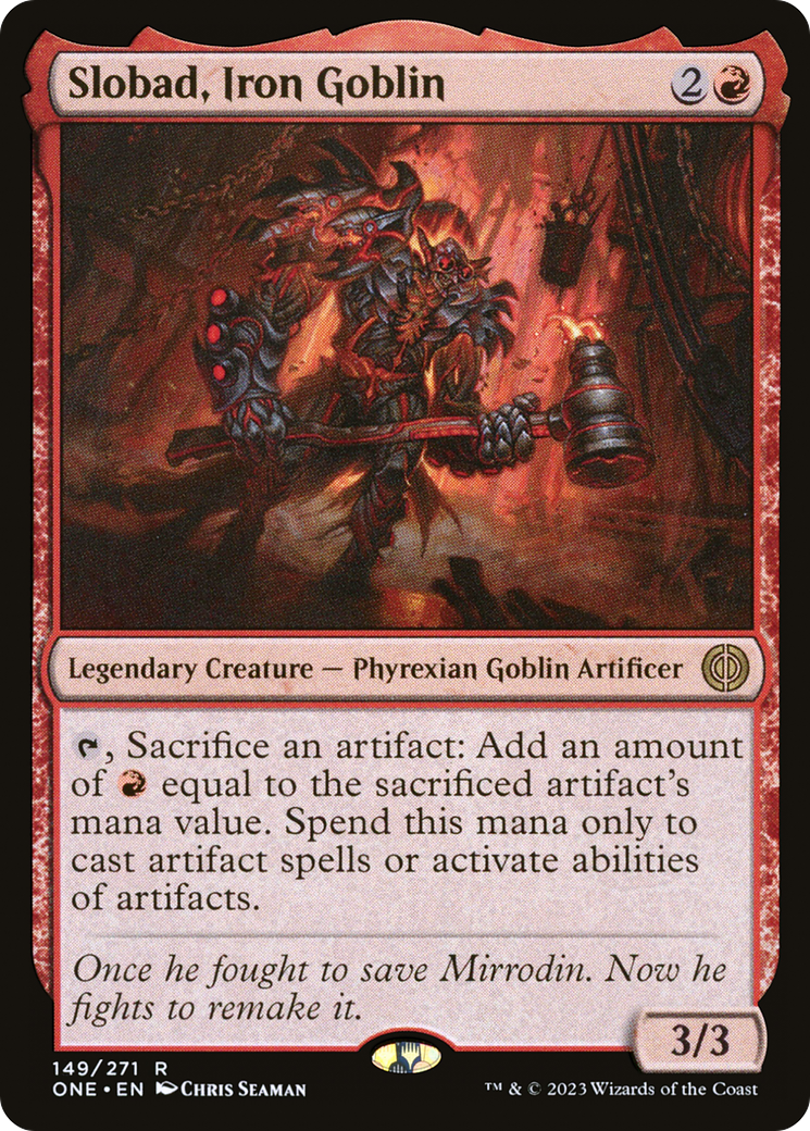 Slobad, Iron Goblin [Phyrexia: All Will Be One]-1