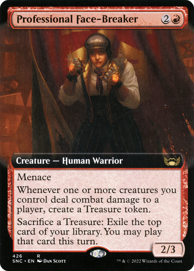Professional Face-Breaker (Extended Art) [Streets of New Capenna]-1