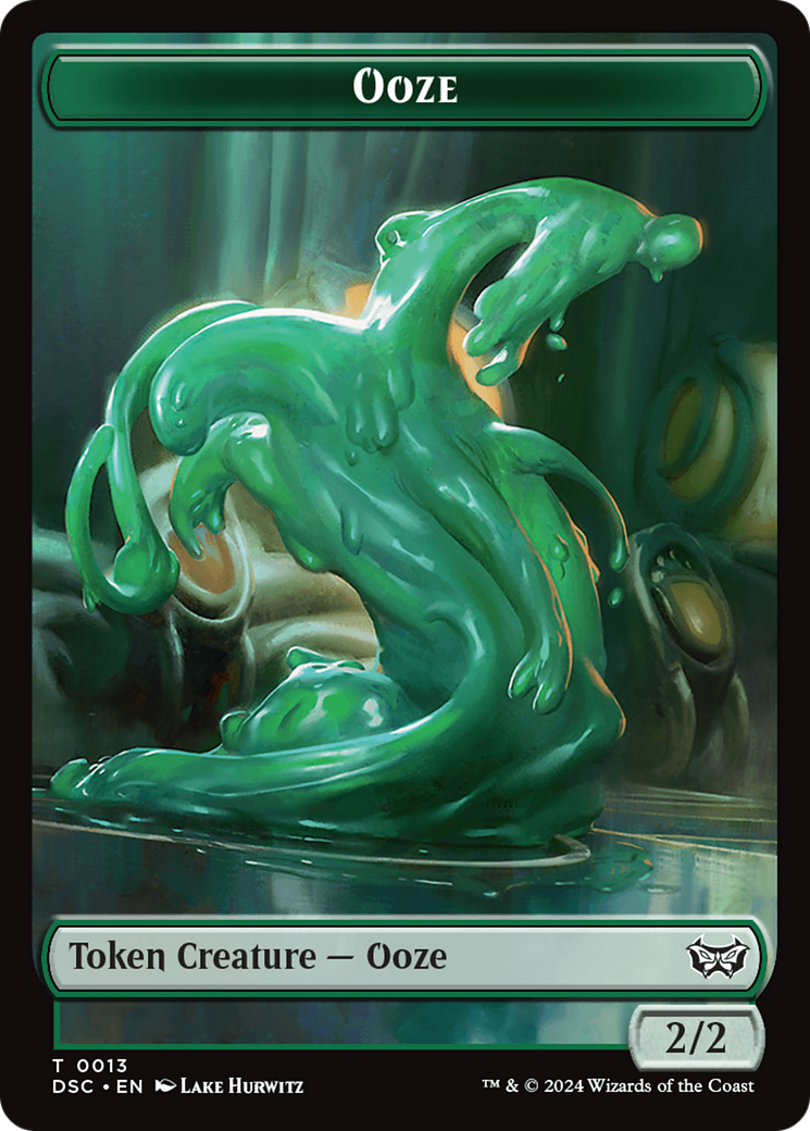 Insect (0012) // Ooze (0013) Double-Sided Token [Duskmourn: House of Horror Commander Tokens]-2