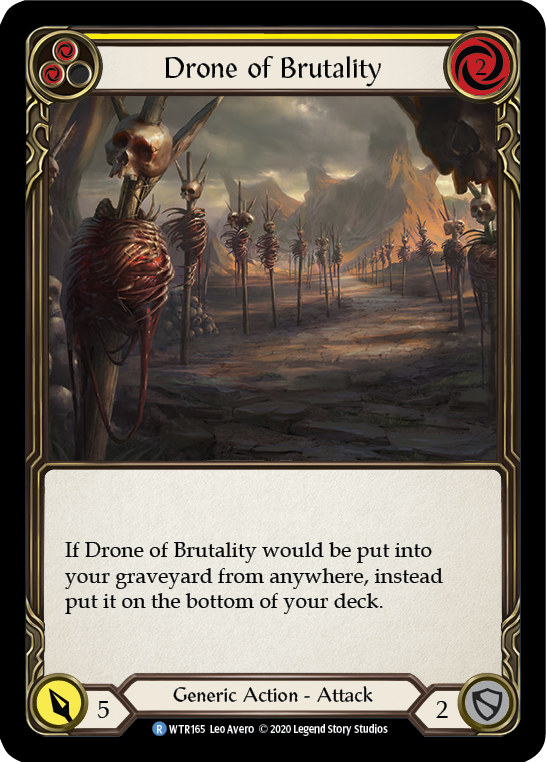 Drone of Brutality (Yellow) [U-WTR165] (Welcome to Rathe Unlimited)  Unlimited Rainbow Foil-2