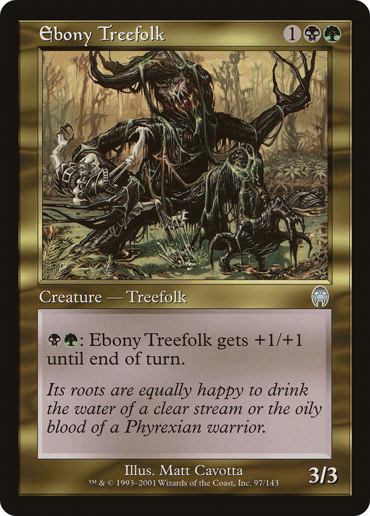 Ebony Treefolk [Apocalypse]-1