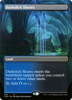 Darkslick Shores (Borderless Alternate Art) [Phyrexia: All Will Be One]-1