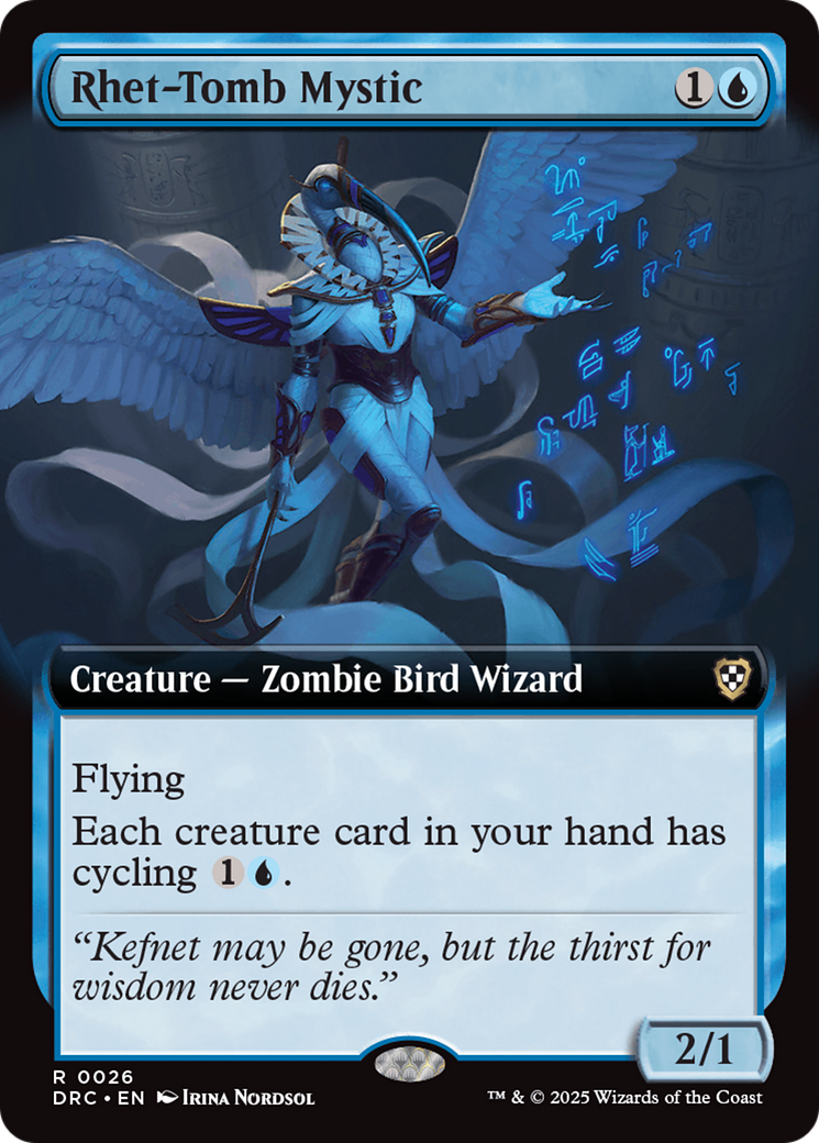 Rhet-Tomb Mystic (Extended Art) [Aetherdrift Commander]-1