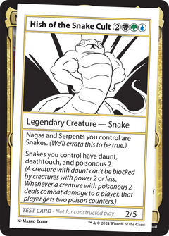 Hish of the Snake Cult [Mystery Booster 2 Playtest Cards]-1